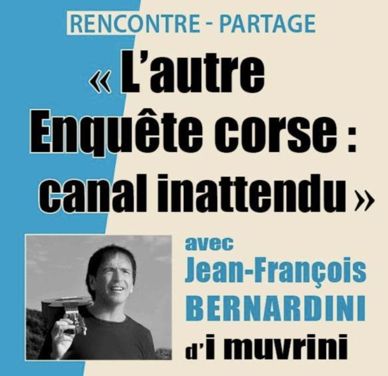 Jean-François Bernadini in der Debatte bei Sarrola Carcopino
